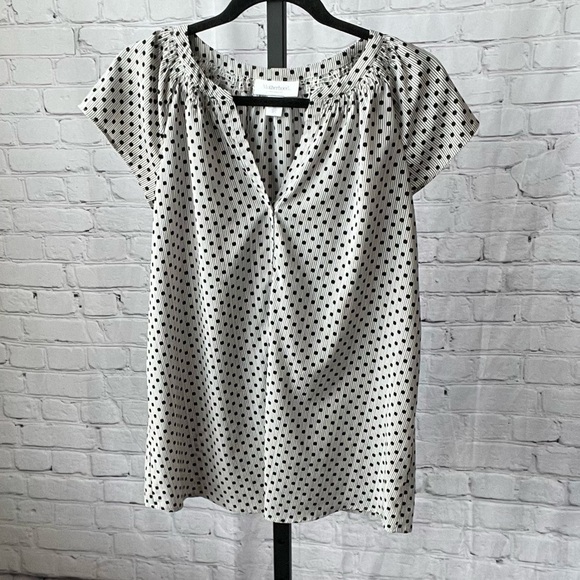 Motherhood Maternity Polka Dot Blouse Size Small - Picture 1 of 3